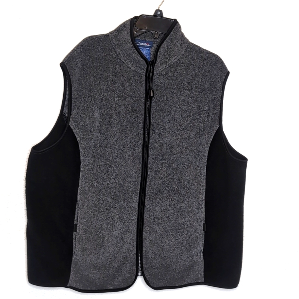 Catalina vest women's Sz XLarge Gray and black